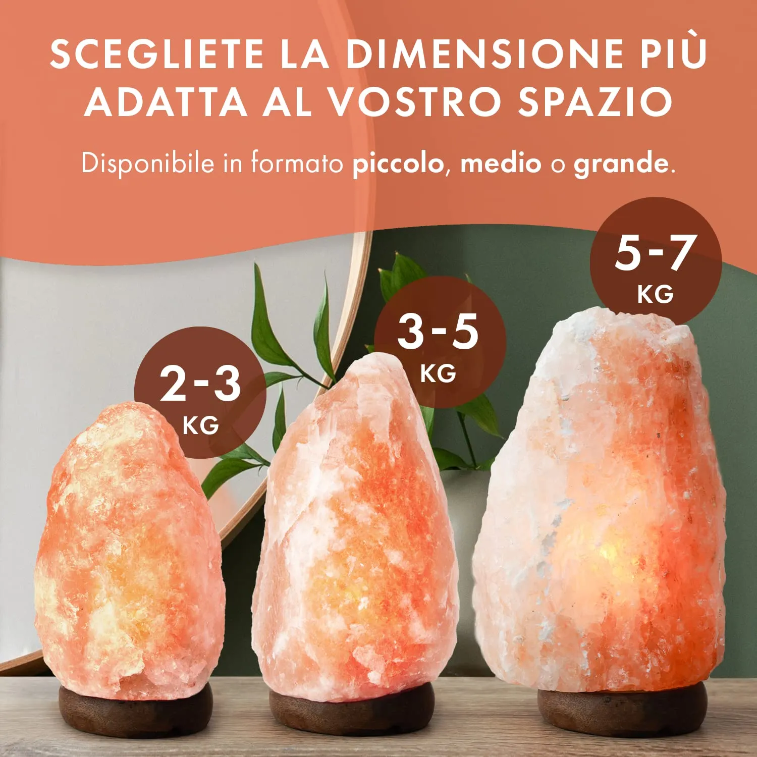 The Body Source Lampada Sale Himalayano M 3-5 kg Dimmer