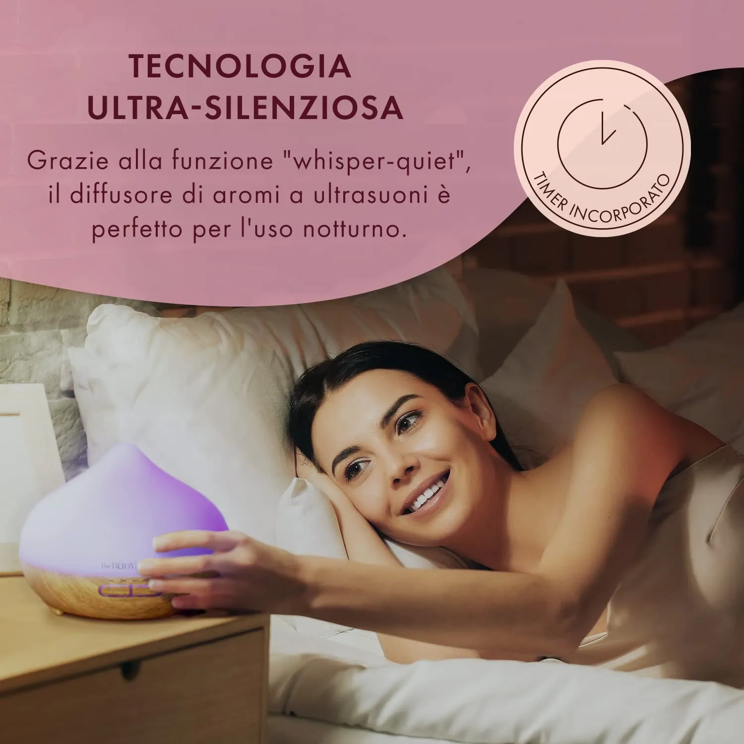 The Body Source Diffusore Aromi Ultrasuoni 300ml 7 LED