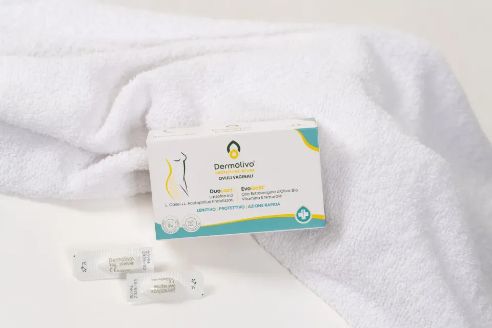 DermOlivo Ovuli Vaginali Idratanti Oliva Bio Probiotici