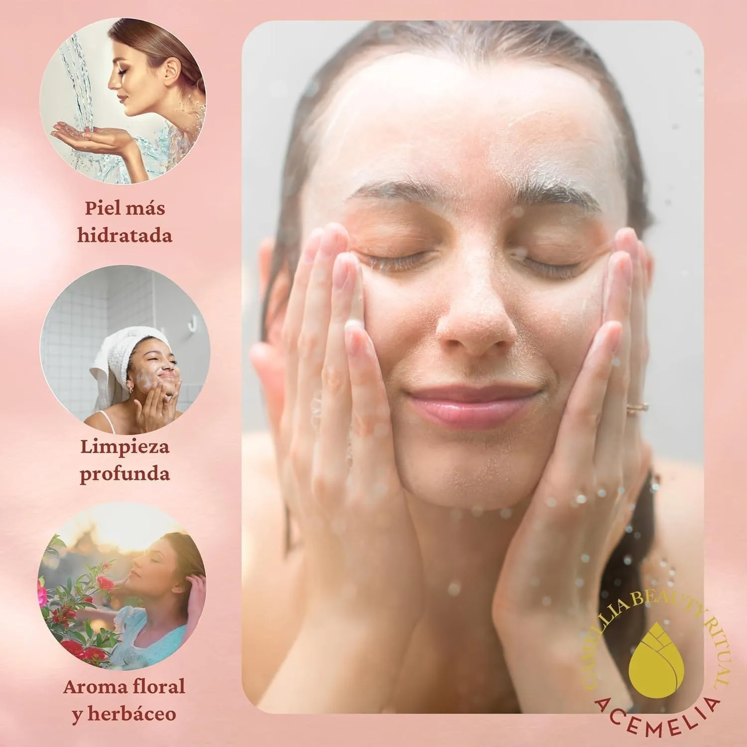Acemelia Camelia Sapone Viso 100 g argilla rossa