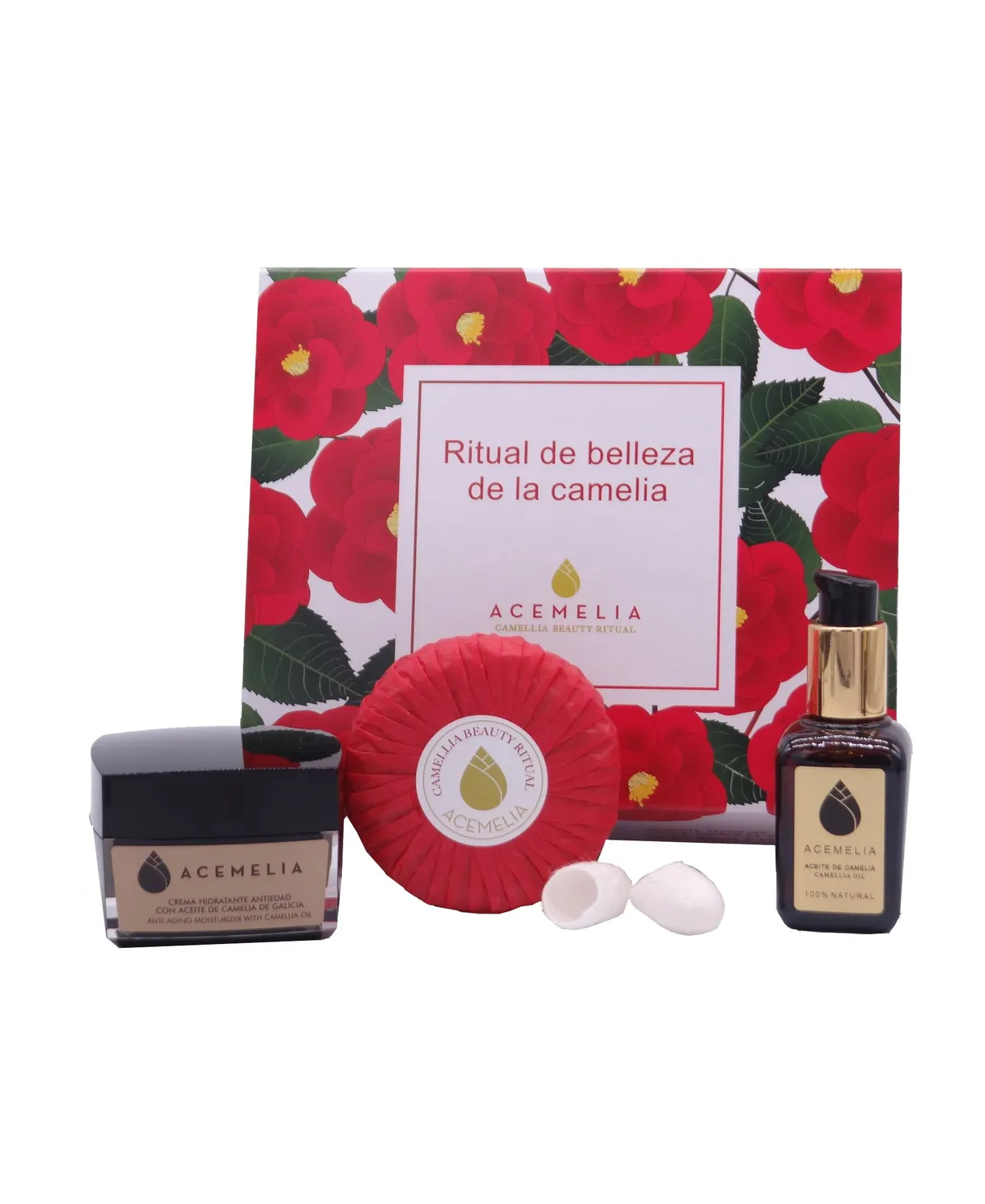 Acemelia Beauty Ritual kit viso olio camelia 3 pezzi