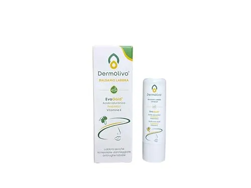 DermOlivo balsamo labbra stick acido ialuronico naturale
