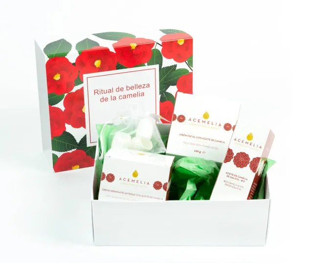 Acemelia Beauty Ritual kit viso olio camelia 3 pezzi