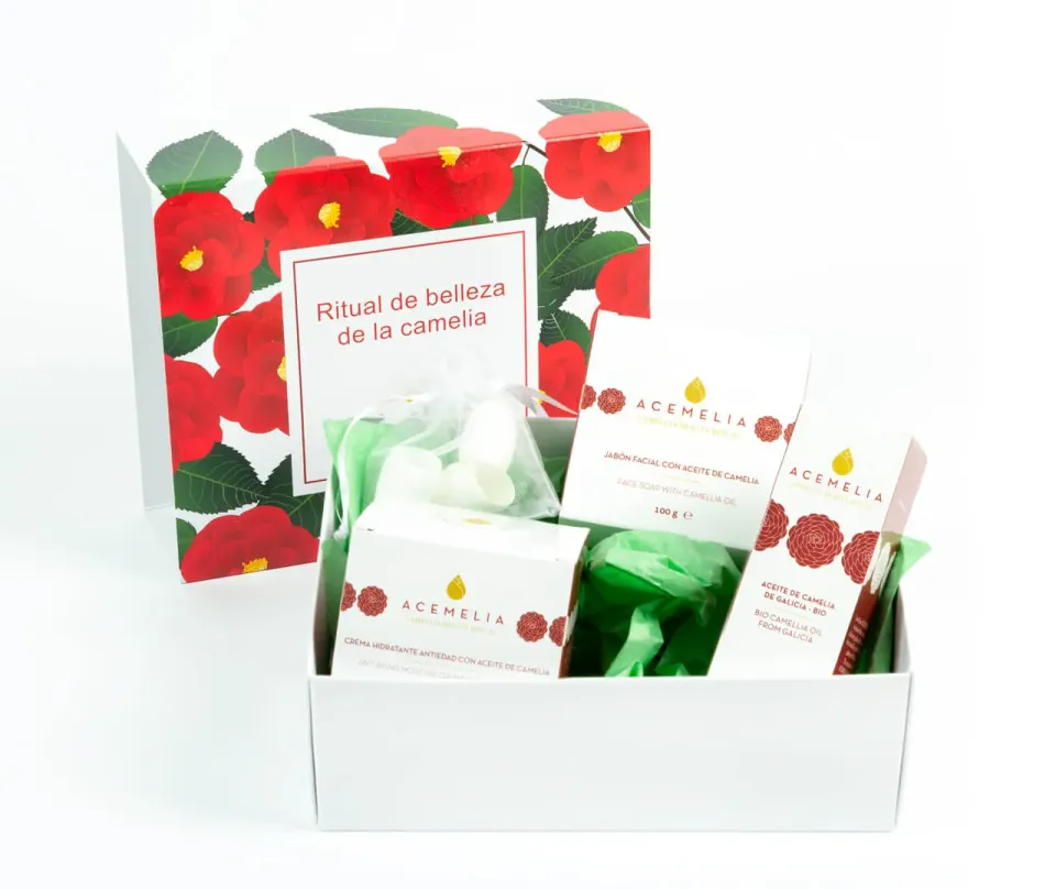 Acemelia Beauty Ritual kit viso olio camelia 3 pezzi