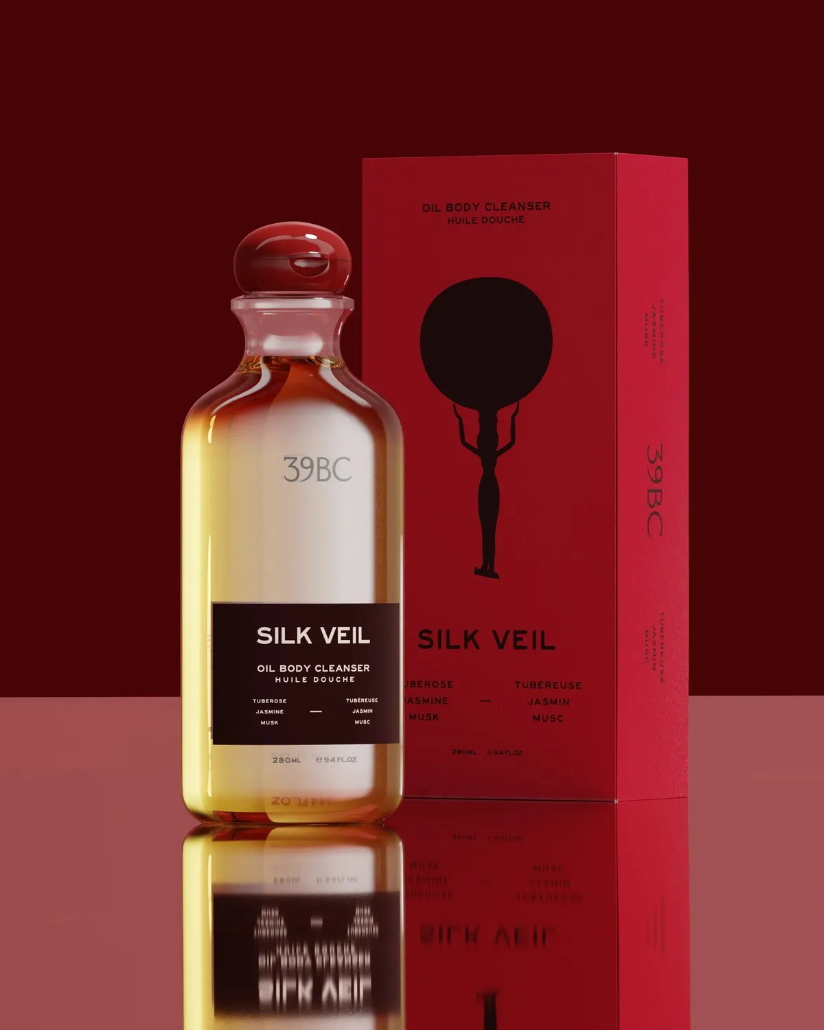 39BC Silk Veil olio doccia 100ml tuberosa e gelsomino