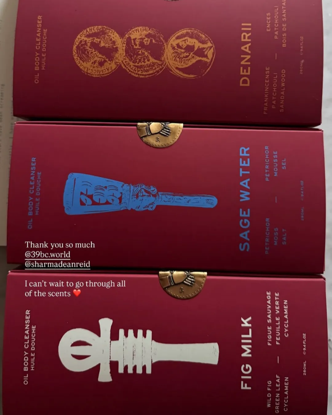 39BC Alexandria Vol I set 4 oli doccia profumati regalo
