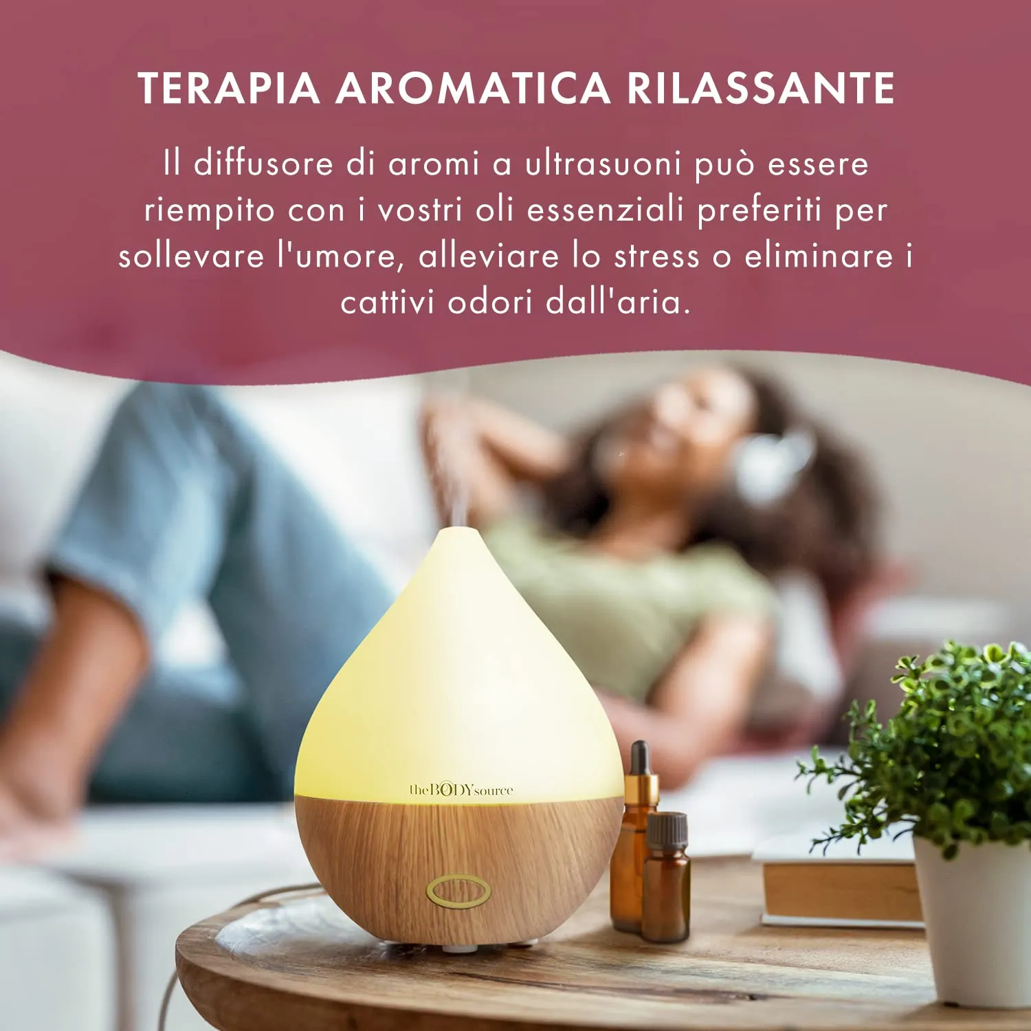 The Body Source Diffusore Oli Essenziali 165 ml Ultrasuoni