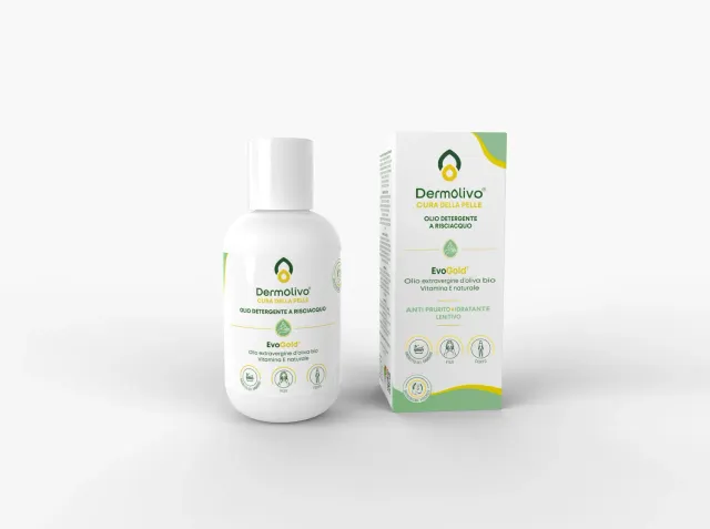 DermOlivo EvoGold Olio Detergente pH Fisiologico Senza Sapone