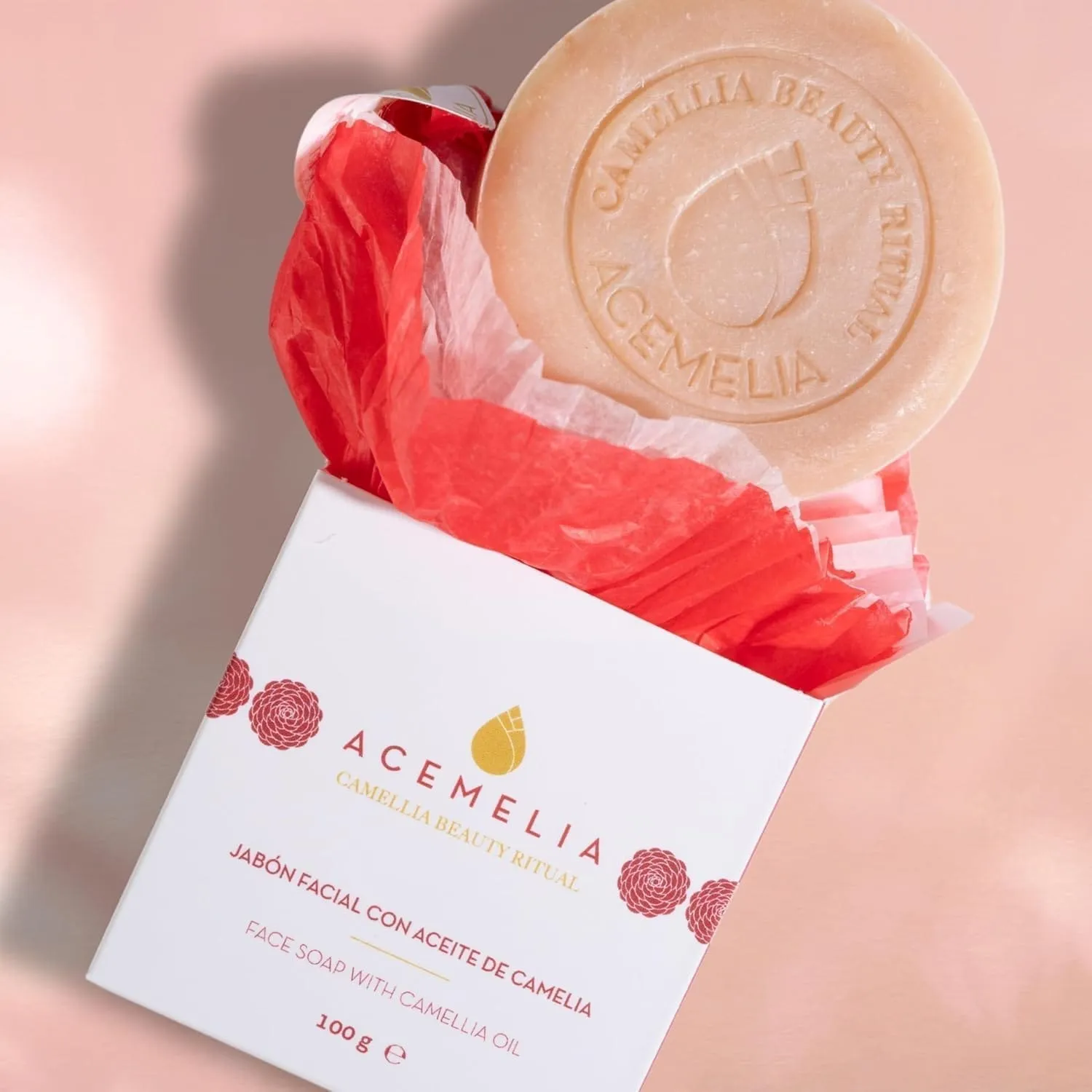 Acemelia Camelia Sapone Viso 100 g argilla rossa