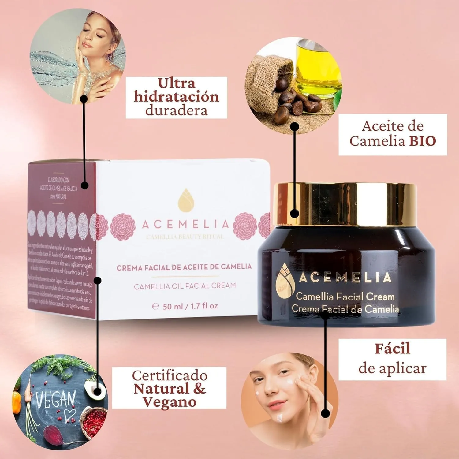 Acemelia olio camelia crema viso 50g barriera