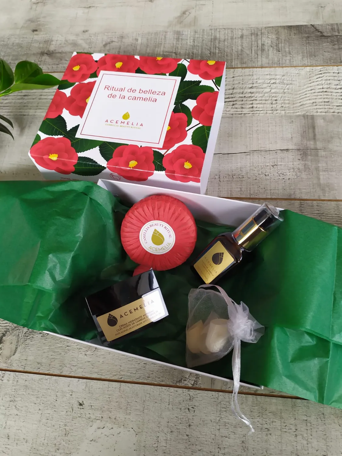 Acemelia Beauty Ritual kit viso olio camelia 3 pezzi