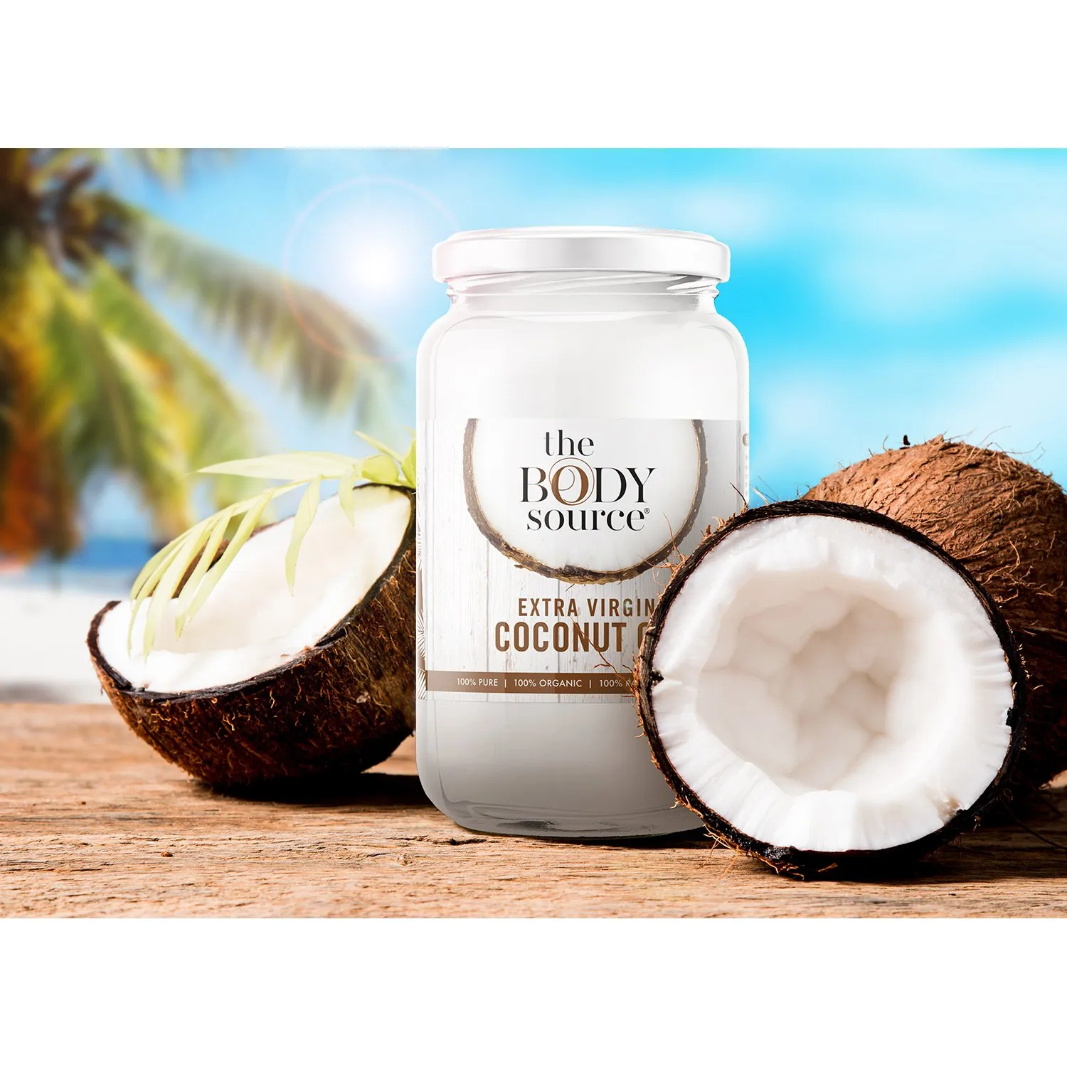the body source olio cocco bio extravergine 1 litro crudo