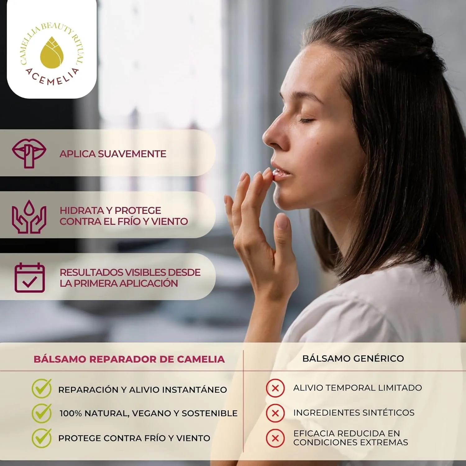 Acemelia Balsamo Labbra e Naso alla Camelia fruttato