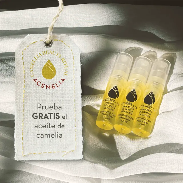 Acemelia Olio di camelia campione prova viso