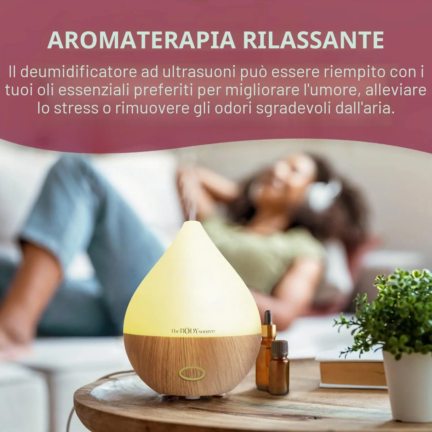 The Body Source Diffusore Oli Essenziali 165 ml Ultrasuoni