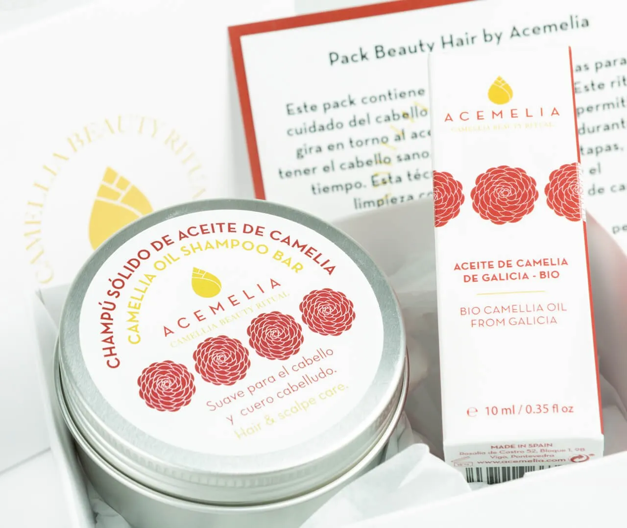 Acemelia Beauty Hair Kit Capelli Shampoo Solido Olio