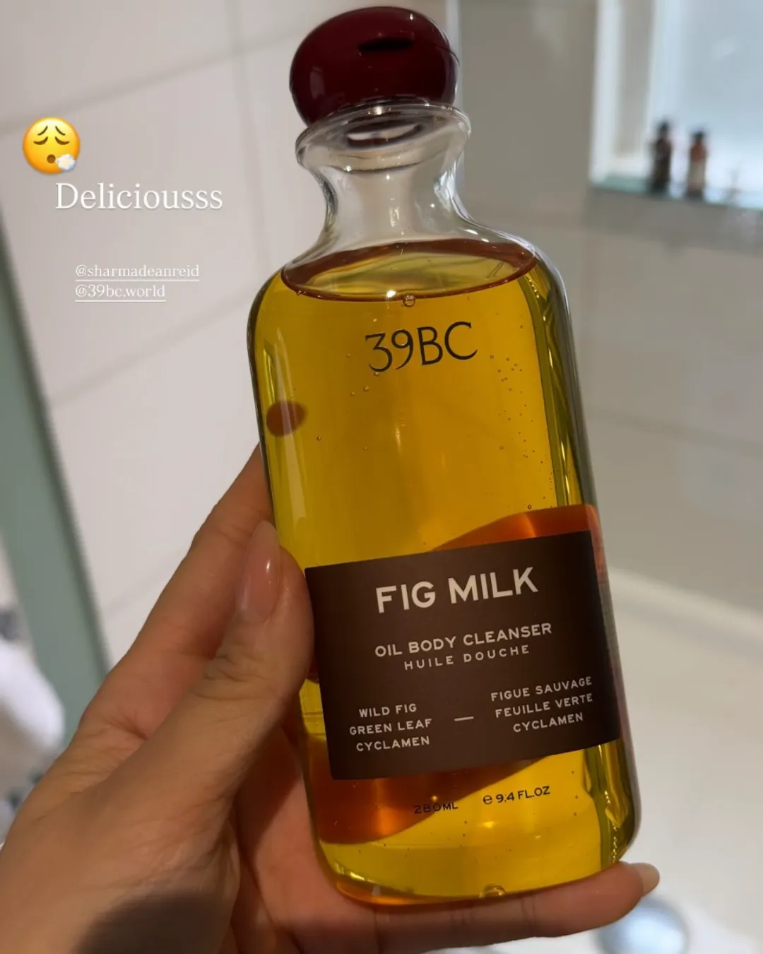 39BC FIG MILK olio doccia fico e ciclamino