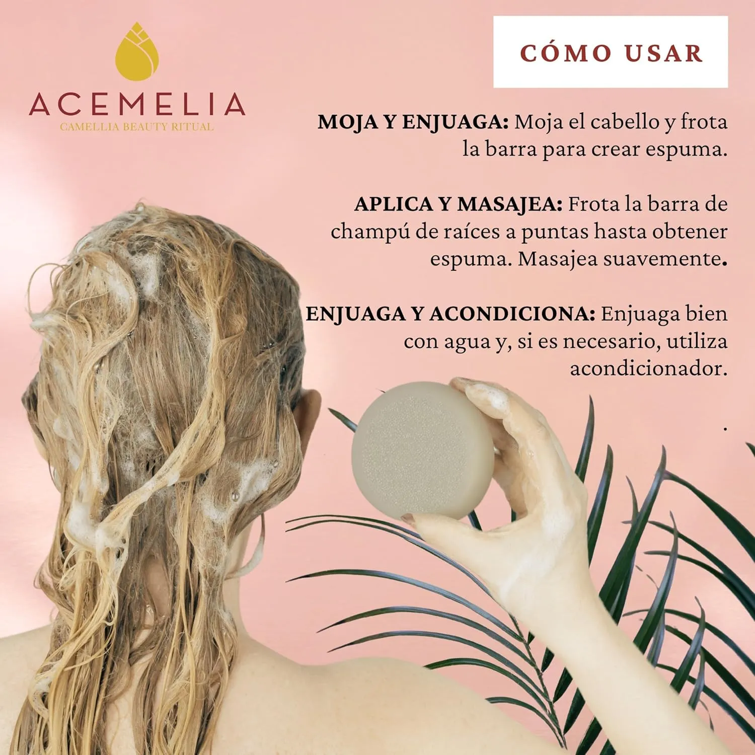 Acemelia shampoo solido camelia 70 g in lattina