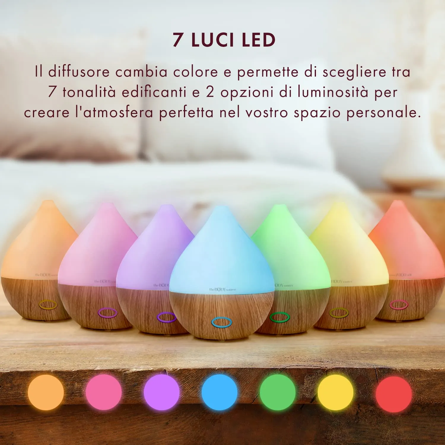 The Body Source Diffusore Oli Essenziali 165 ml Ultrasuoni