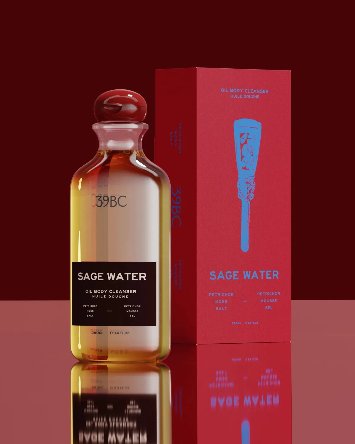 39BC Sage Water olio doccia petricore e muschio