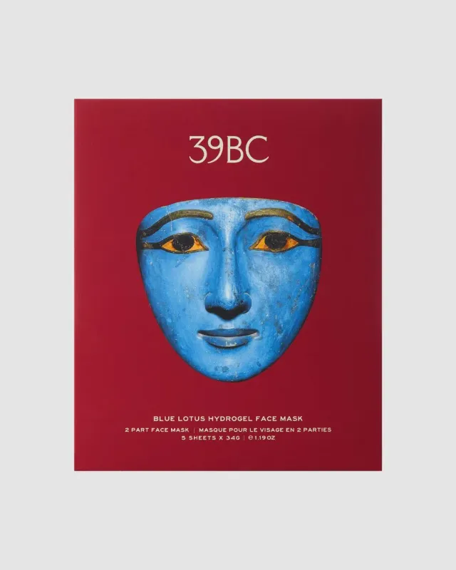 39BC Blue Lotus maschera viso hydrogel 5 pezzi idratante