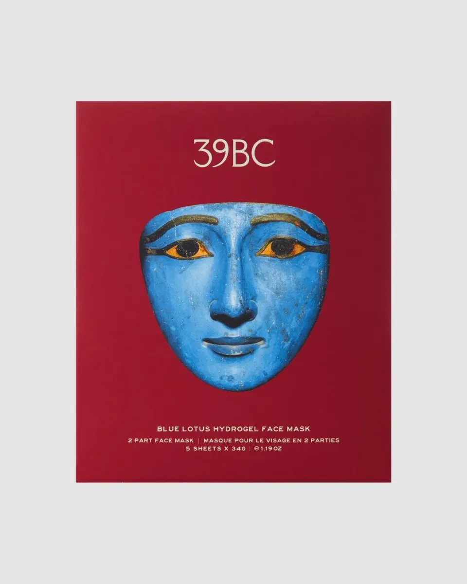 39BC Blue Lotus maschera viso hydrogel 5 pezzi idratante